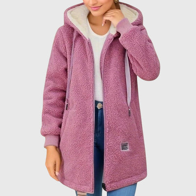 Glistra™ - Damjacka i Fleece – Stil och Värme för Kalla Dagar