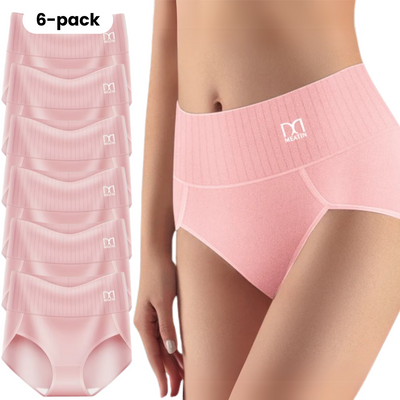 Shaplex™ - 6-pack Andas & Bekväma Höga Midjetrosor med Magstöd