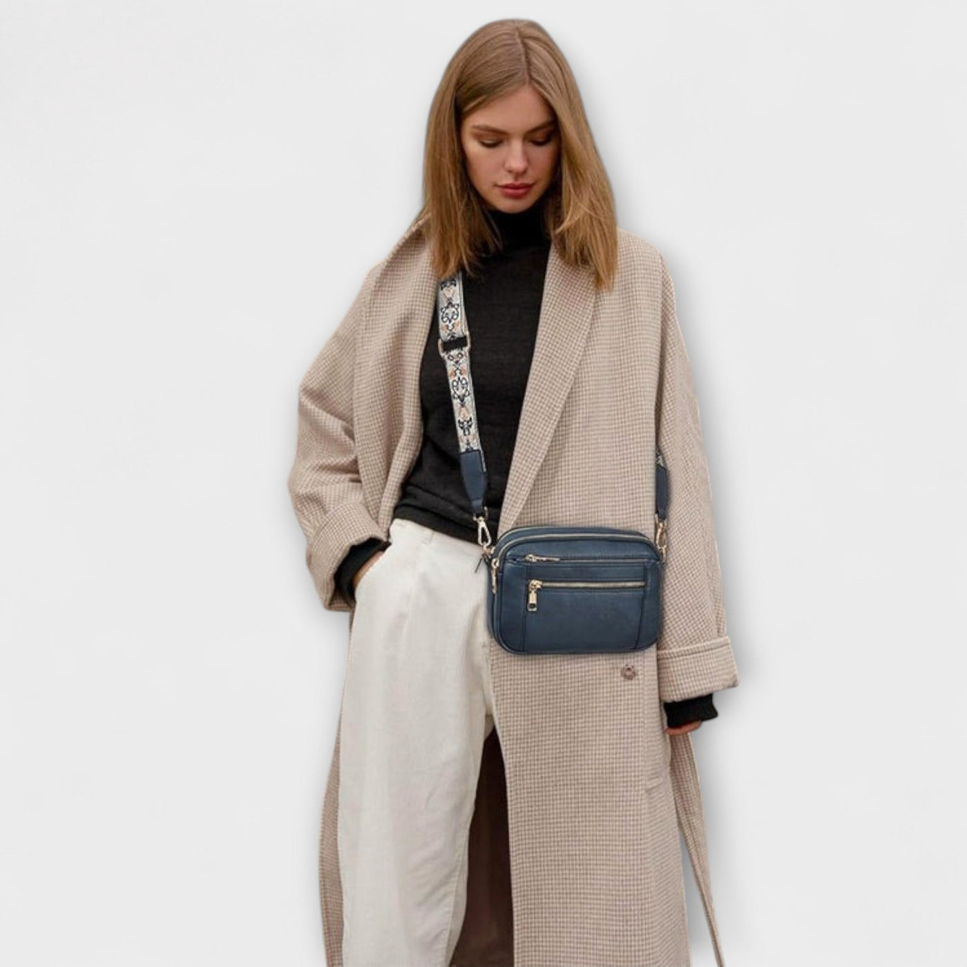 Mira™ -  Elegant Läderaxelväska