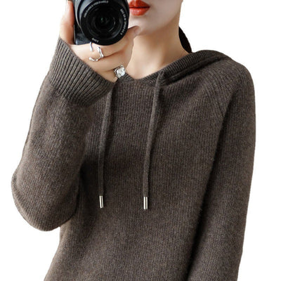Jamila™ - Bekväm Cashmere Tröja Med Huva